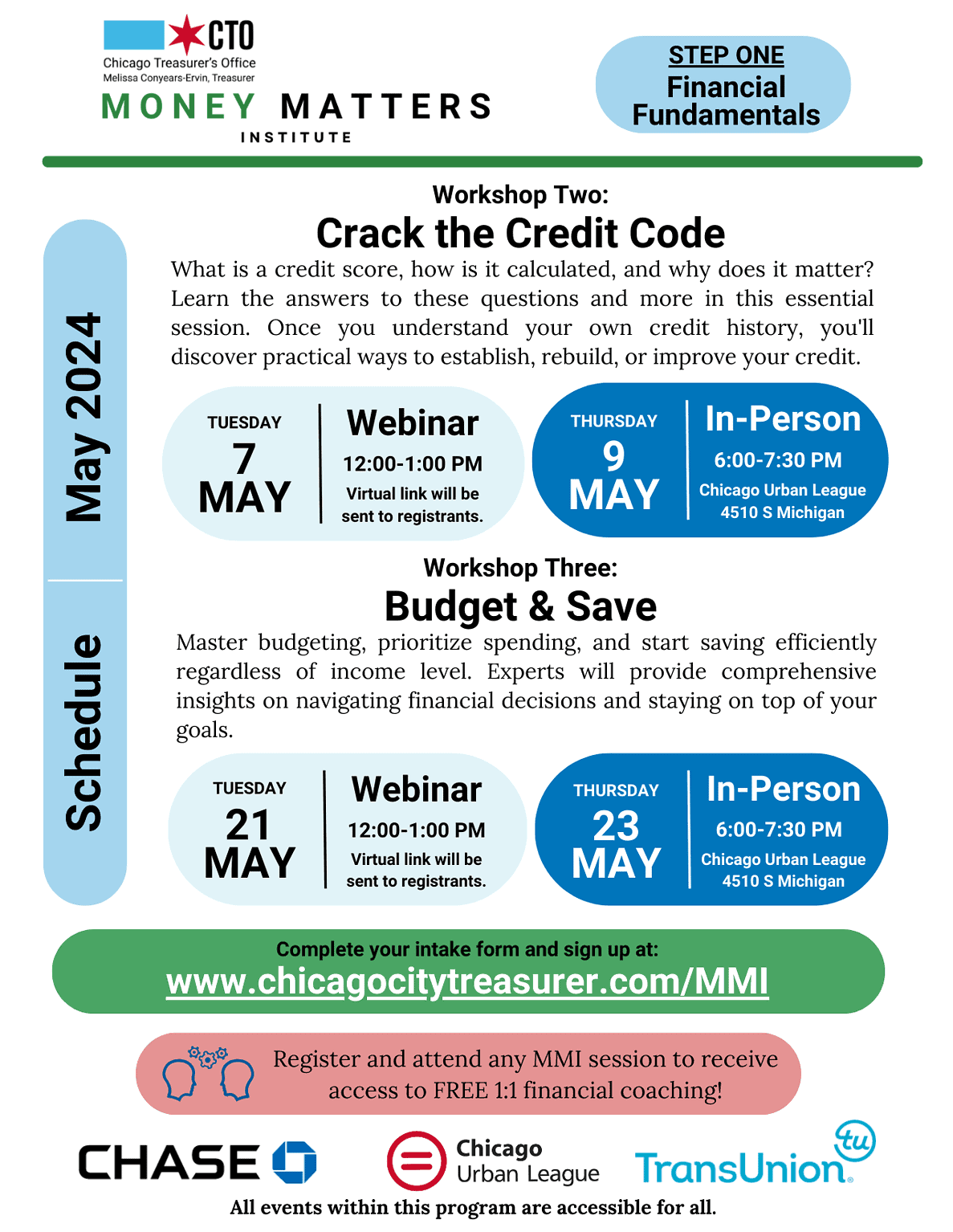 Money Matters Institute - Chicago Treasurer's Office | Melissa Conyears ...